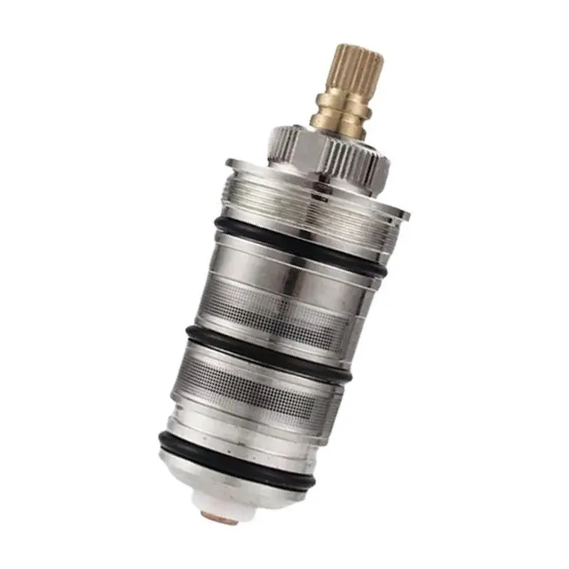 ABGH-Brass Thermostatic Shower Cartridge Replacement Control Temperature Of Bathroom Shower Tap Valve Repair Spare Parts Kit