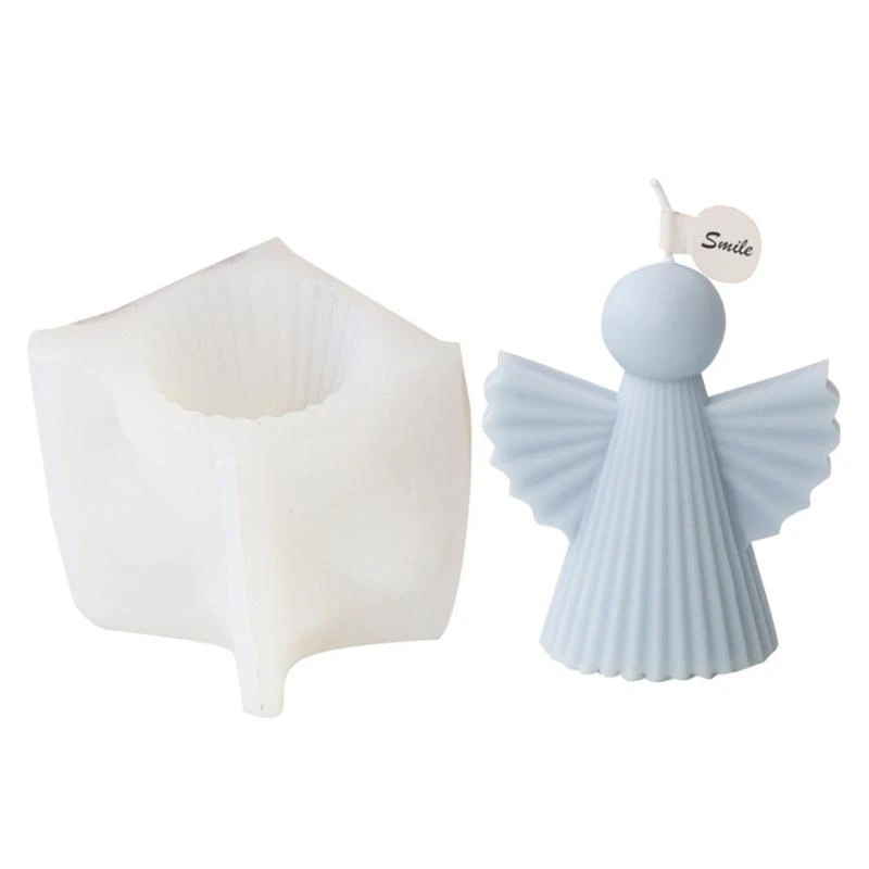 

652F Angel Shapes Silicone Mold Handmade Wax Mould Practical Epoxy Resin Moulds Soap /Aromas Molds