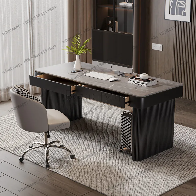 Desktop Computer Desk Bedroom Home Slate Office Modern Minimalist Small Table