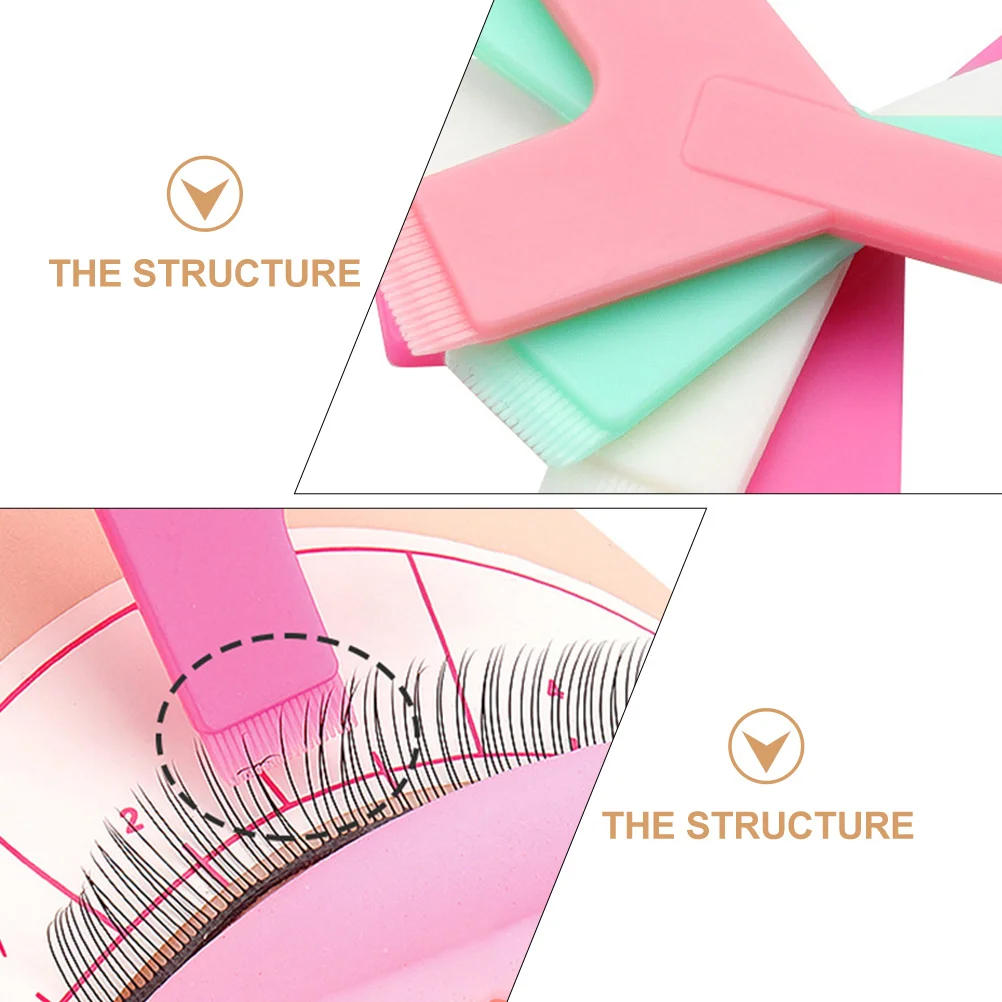 60 pçs ferramentas de levantamento de cílios enxertia varas elevador escova assistência rímel kit colorido hastes para uso em salão de beleza em casa plástico durável
