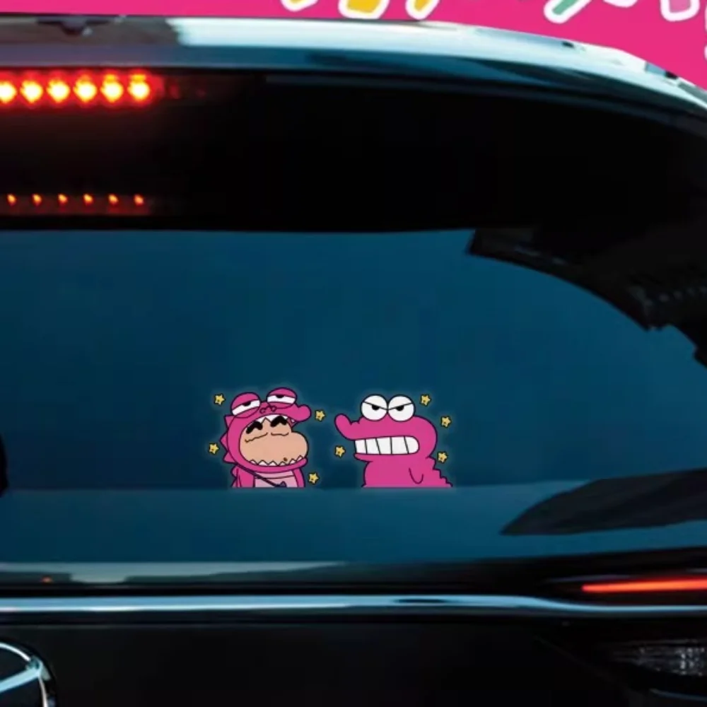 

Crayon Shin-chan Angry Dinosaur Anime Sticker For Car Laptop Window Decorative Stickers