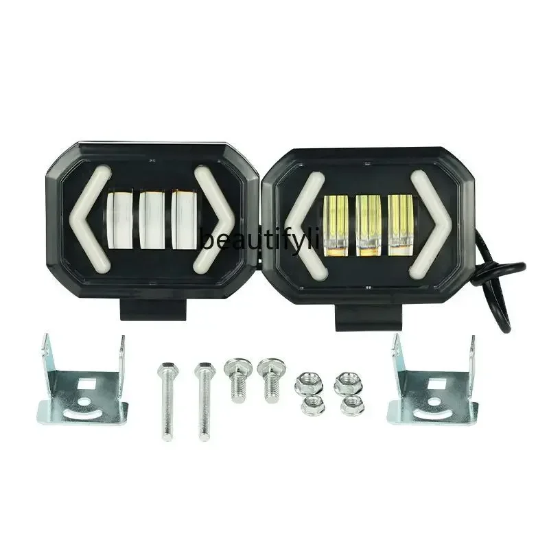 

S23 Auto led lights spot supply motorcycle arrow triangle lights, white and yellow square lights