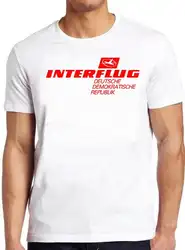 Interflug Logo DDR National Airline of East Germany Retro Cool Top T Shirt 508