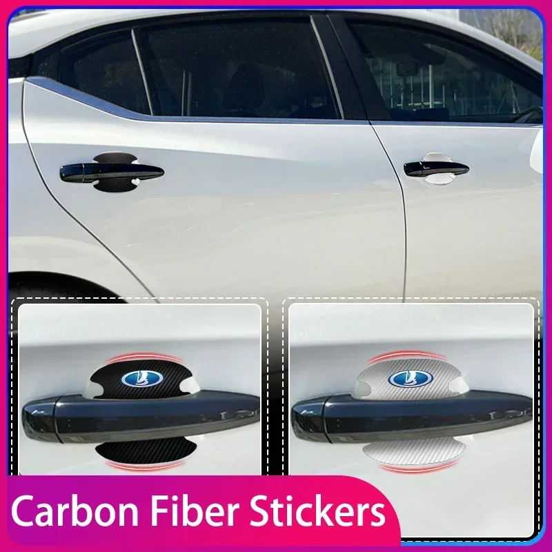 

Carbon Fibre Car Door Bowl Handle Protector 4PCS Anti-scratch Sticker Car Accessories for Lada VESTA Niva Kalina Priora Granta