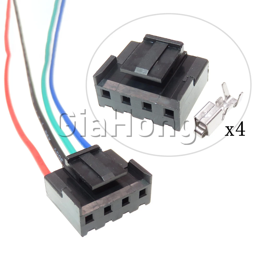 

1 Set 4 Ways Starter Automotive Cable Socket VH-4Y VH 3.96mm Auto Wire Connector Assembly Car Electrical Plug