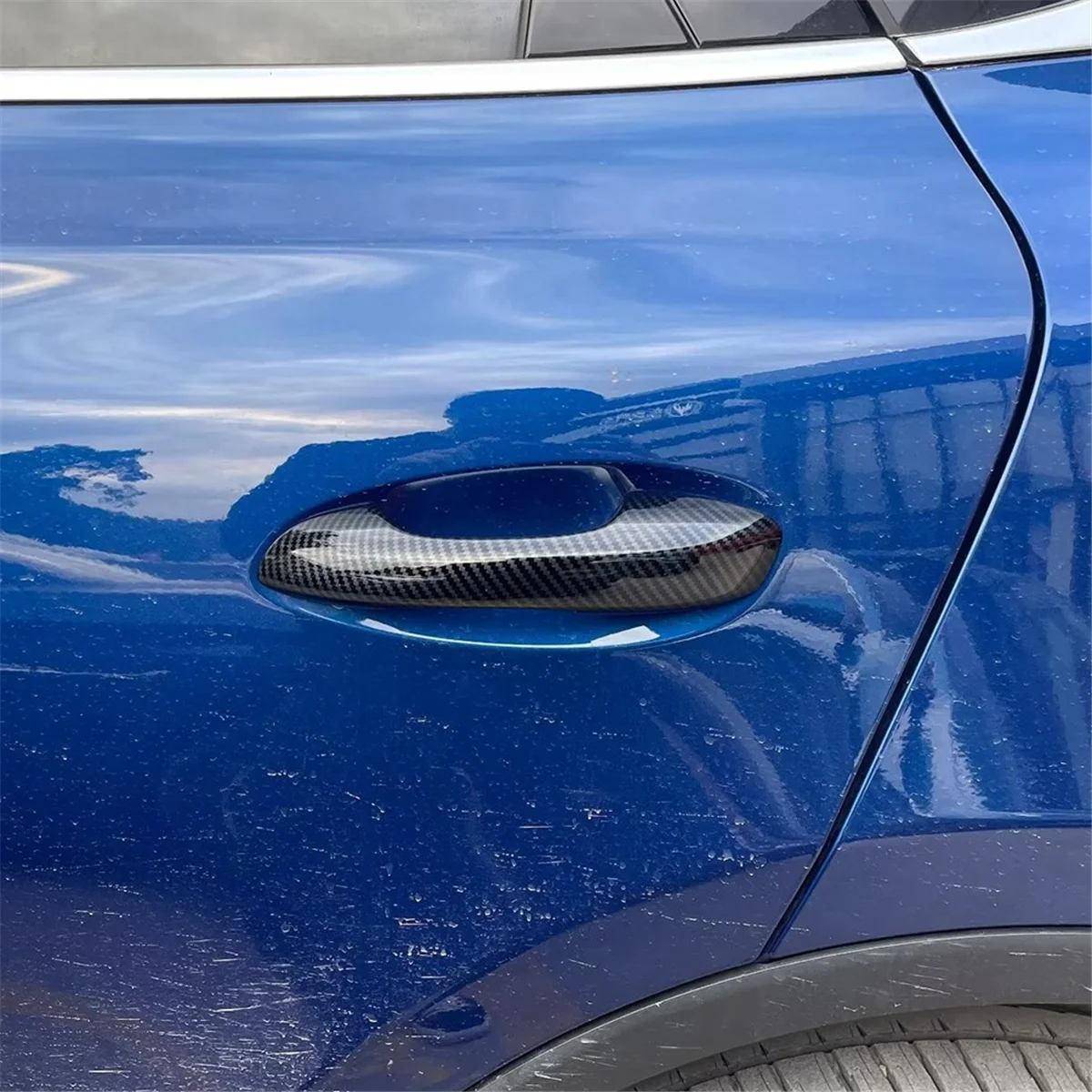 

Наружная внешняя дверная ручка автомобиля, накладка, защитная отделка из углеродного волокна для BYD TANG-A51K