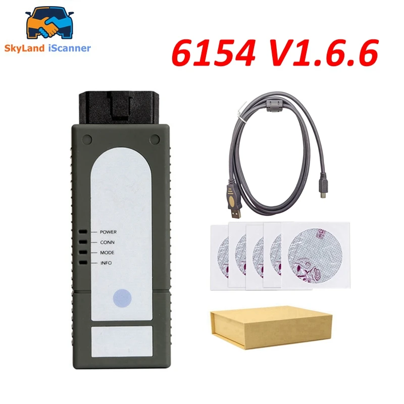 Best Price OKI 6154 V1.6.6.0 V7.2.1 Full Chip OBD2 Diagnostic Tool 6154 WIFI For 5054A For AD For Skoda Code Reader 6154 V1.6.6