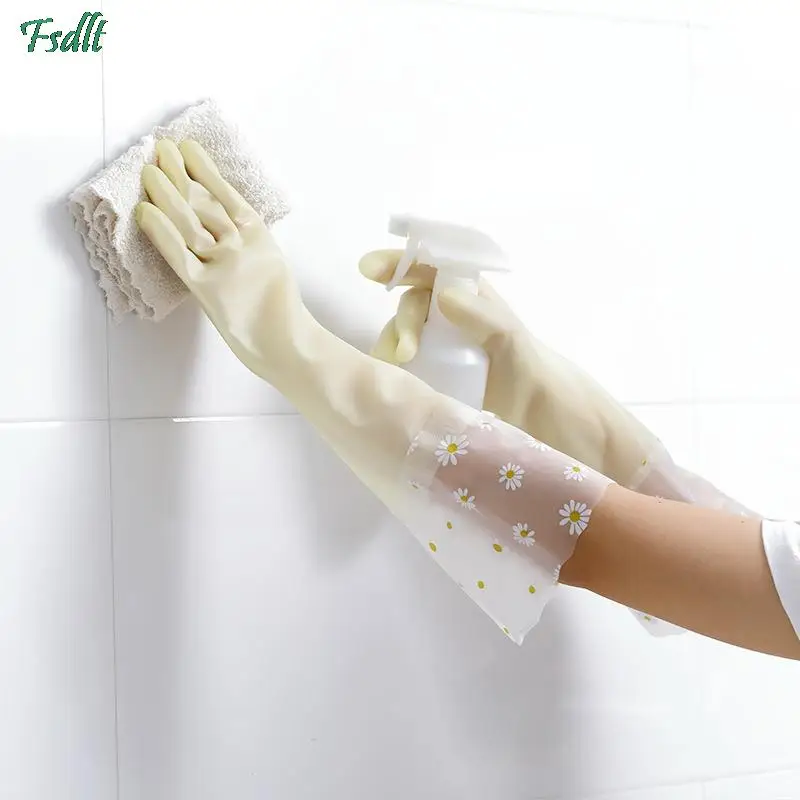 rubber gloves kitchen Rubber Latex Gloves dish washing gloves Work Safety Gloves Woman Waterproof Dishwashing cleaning gloves