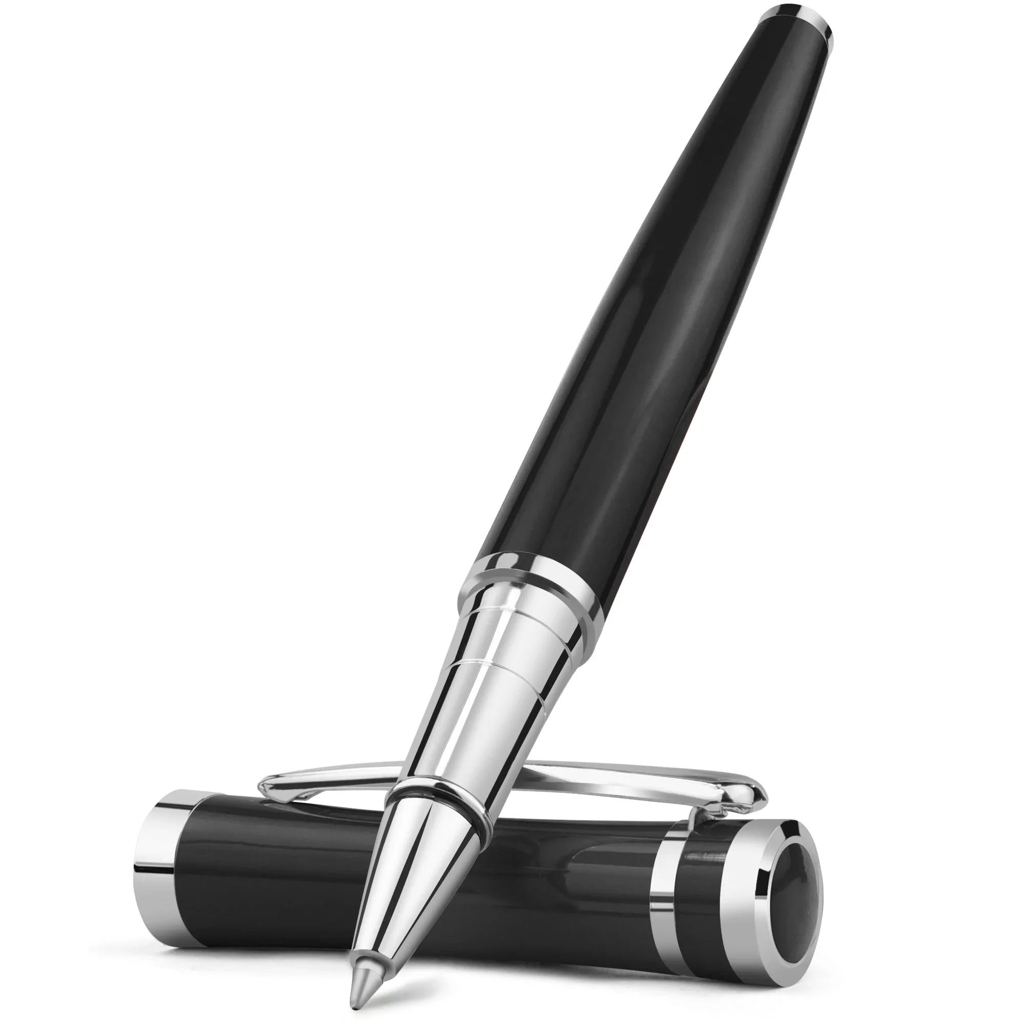 STONEGO Classic Metal Signature Pen, Retractable Roller Ball Pens Office Luxury Metal Signature Pen Fine Point (0.5mm)