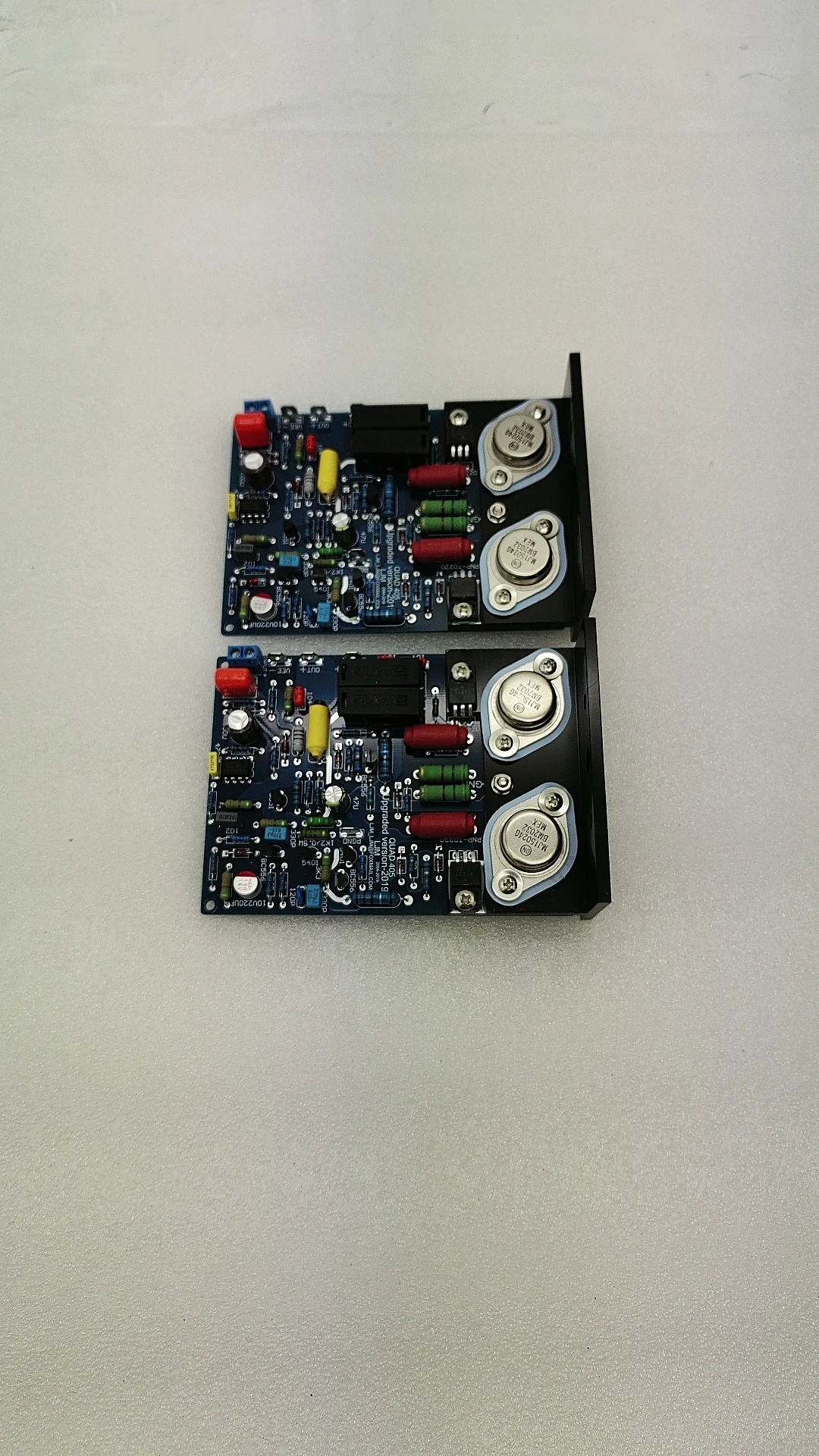 زوج واحد من مضخم الطاقة الكلاسيكي WEILIANG AUDIO Quad 405 المنسخ لوحة مجمعة وتم اختبارها