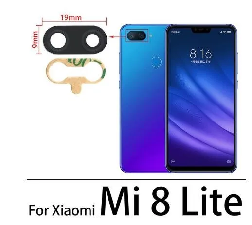 100% Rear Back Camera Glass Lens With Sticker For Xiaomi Mi 12 Pro 12C 8 SE 9 Lite Redmi Note 11S 11T 11E 11 10 Pro 5G