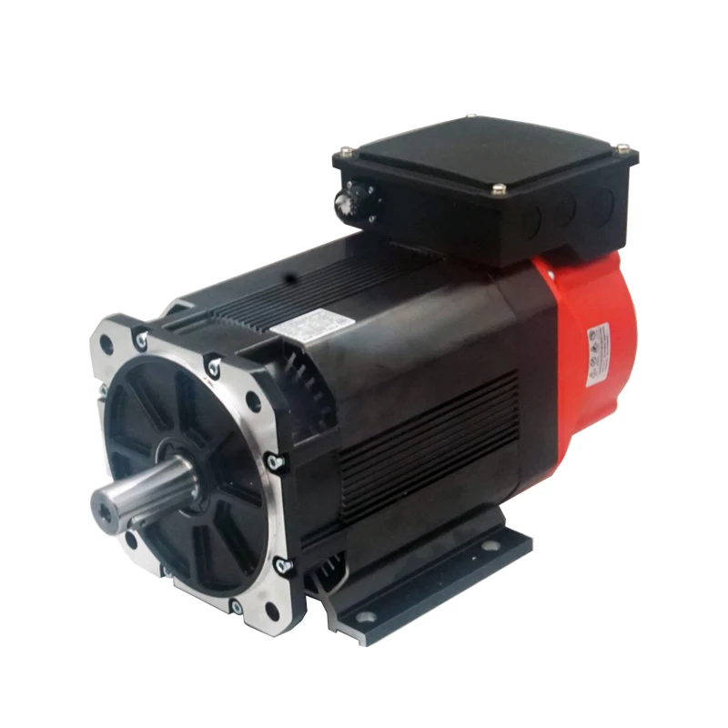 Large Torque 2.2KW 3.7KW 5.5KW 7.5KW Asynchronous Spindle Servo Motor With Driver AC 380V For CNC Lathe