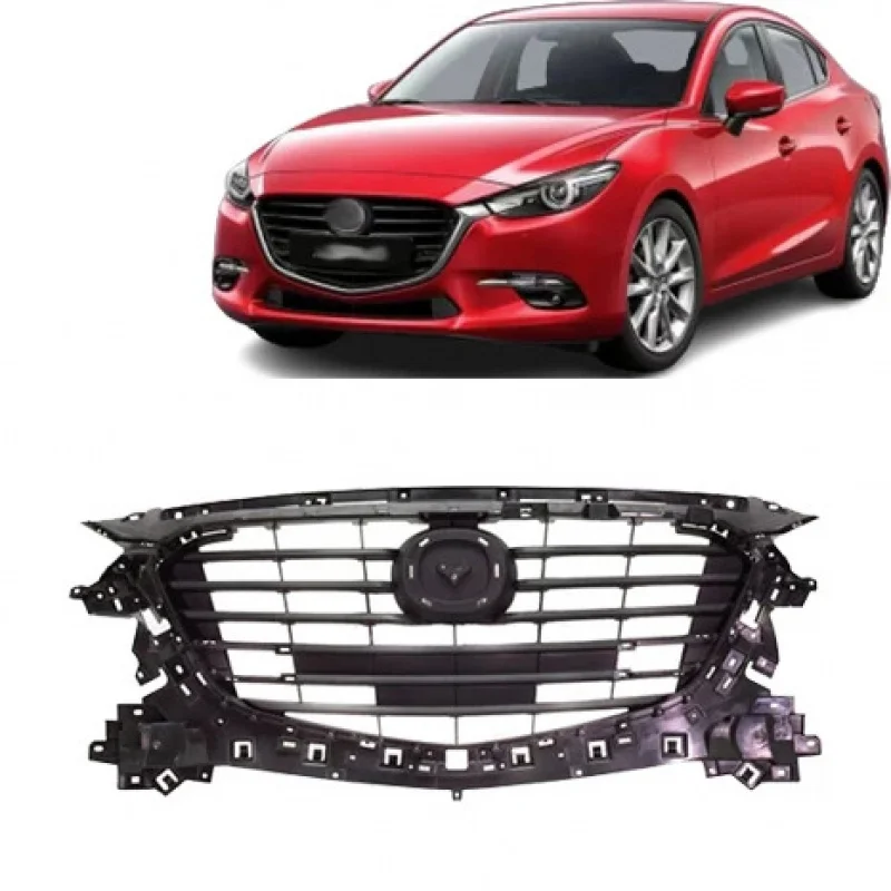 

Car Accessories Assembly Matte Black Grille for 2017 Mazda3 BANE50712D MA1200216
