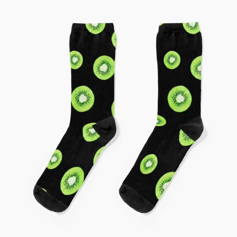 Kiwis on Black Socks Children's japanese fashion shoes heated Men's Socks Luxury Women's