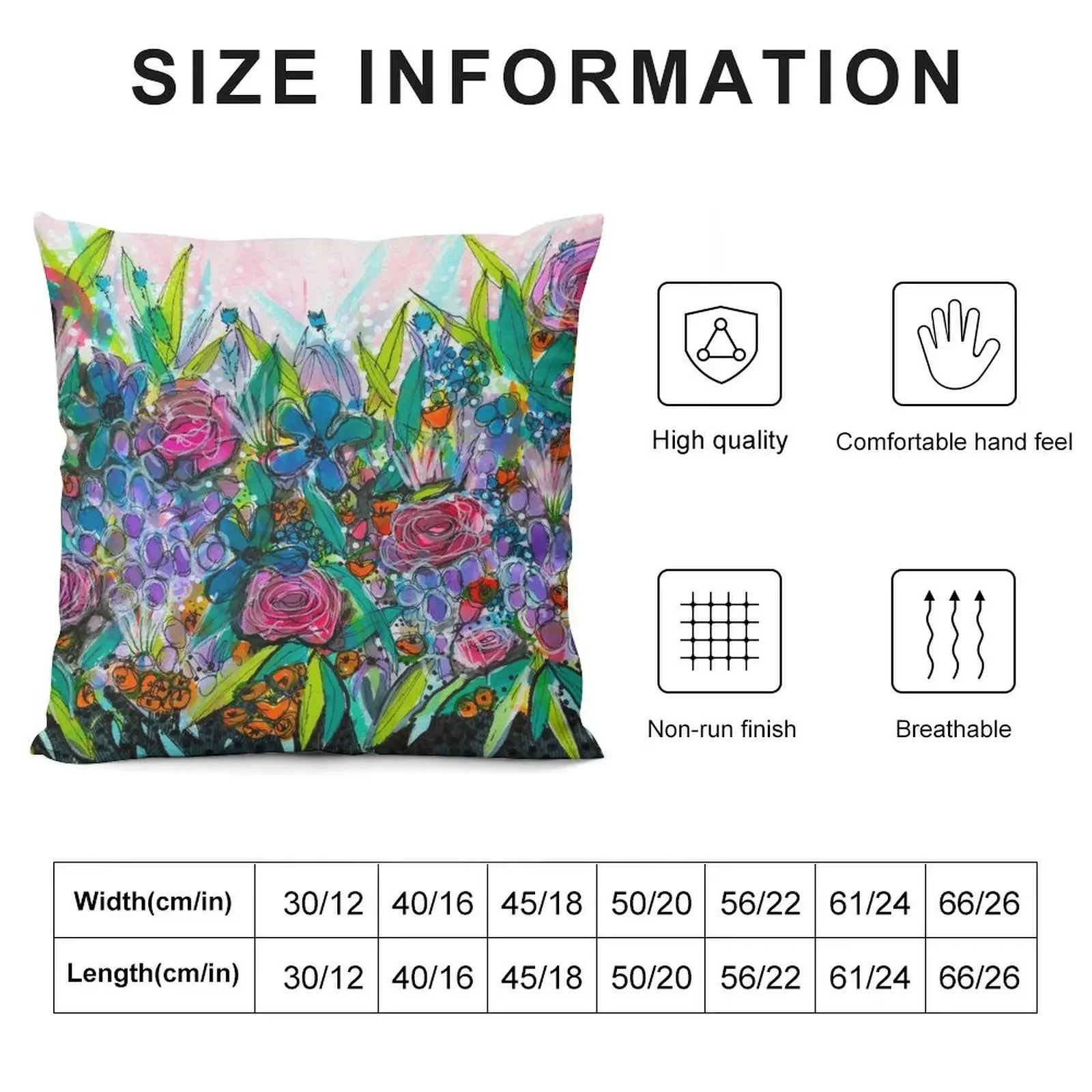 A Jumble of Flowers - Kerry Beazley Throw Pillow pillow pillowcase Pillowcase Cushion Covers For Sofas Cushion Cover Set pillow