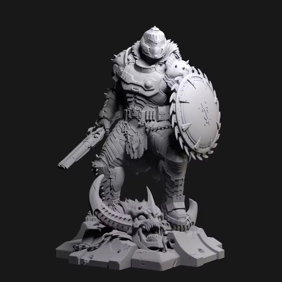 Resin Model Figure, 1/24 Scale Destroy Warrior Dumgay, GK, Unassembled and Unpainted Kit, 3D DIY Toy
