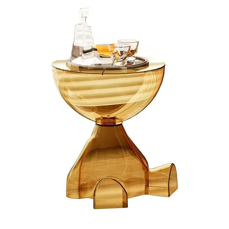 

Simple and transparent household ins style living room sofa corner few, bedroom bedside simple table