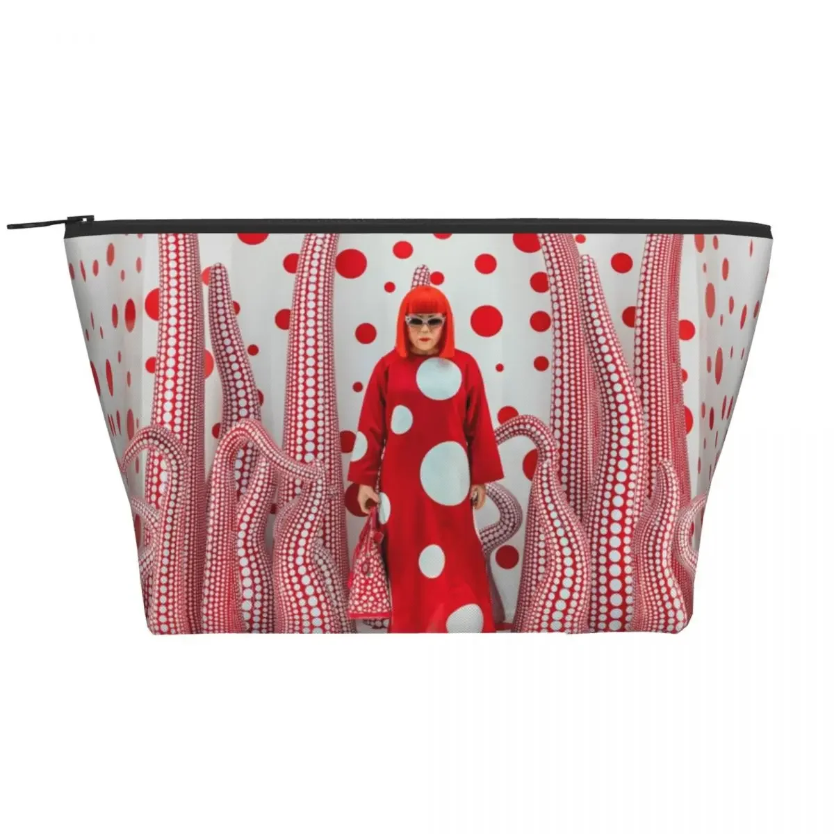 Custom Yayoi Kusama Toiletry Bag Women Abstract Art Cosmetic Makeup Organizer Lady Beauty Storage Dopp Kit Case