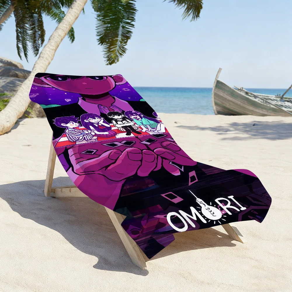 Game O-Omori Cute Towel Quick Dry Soft Yoga Swimming Fitness Mountain Climbing Large Beach Towels