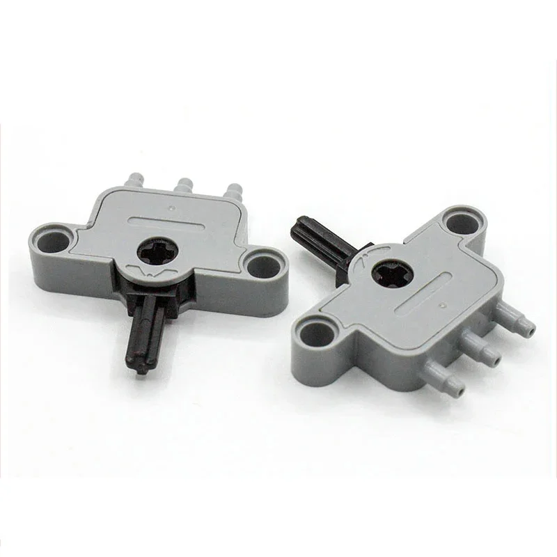 MOC Pneumatic Switch Brick for legoeds High-Flow Valve Compatible with 19474 Car Models DIY Hydraulic System Upgrade