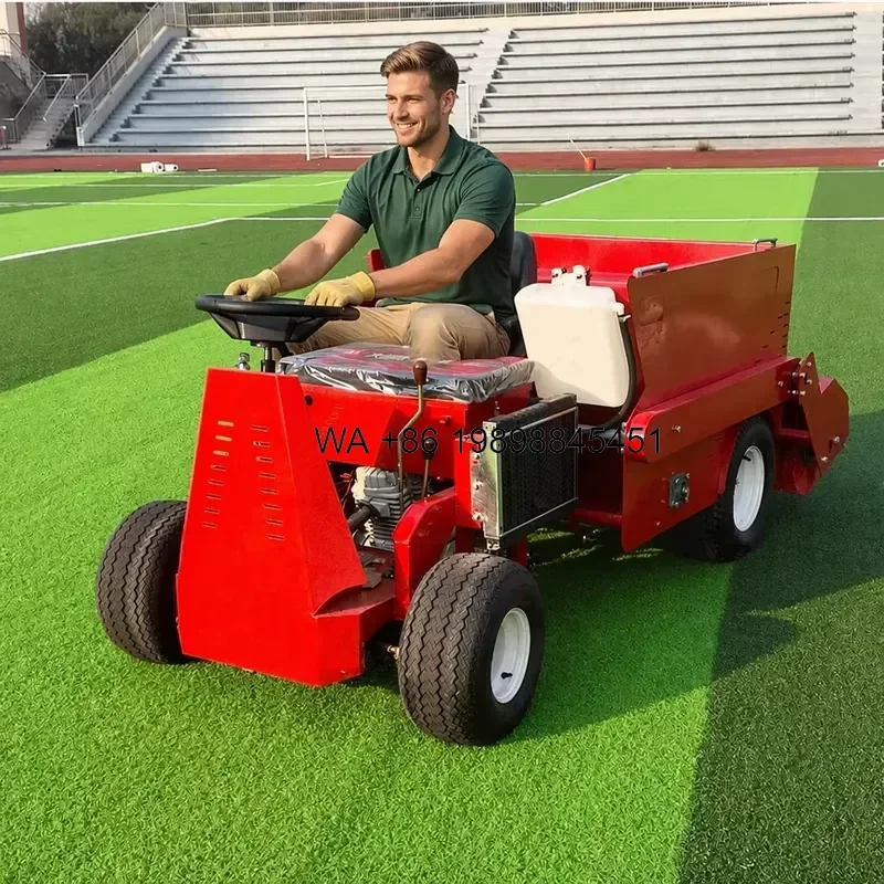Wmwmnu Ride on Artificial Turf Infill Spreader and Brush Sand Filling Grass Combing for Football Field