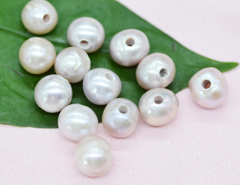 

100pcs 11-12mm 2.5mm Natural purple Freshwater Pearl DIY Loose Beads Strand 15" Jewelry Making