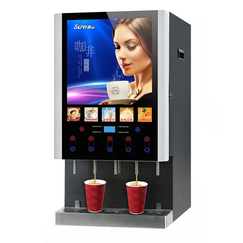 

ZJZ Smart Touch Control Intelligent Commercial Beaverage Drink Dispensers Coffee Vending Machine