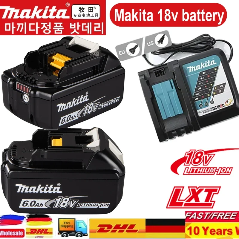 Genuine/Original Makita 18v battery bl1850b BL1850 bl1860 bl 1860 bl1830 bl1815 bl1840 LXT400 6.0Ah for makita 18v tools drill