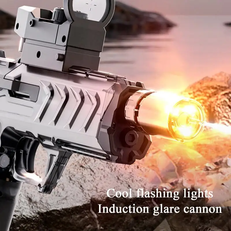 Pistolet à eau d'été à flamme simulée, pistolet Portable à haute pression, tir entièrement automatique, jouet de plage, pour enfants garçons