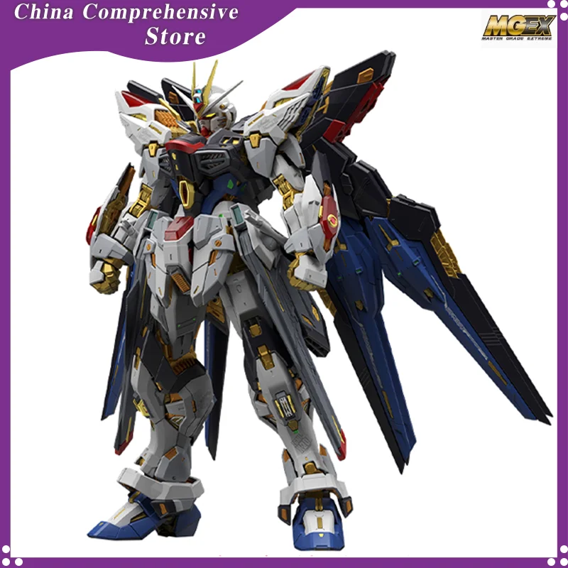 MGEX 1/100 Strike Freedom ZGMF-X20A Mech Assembly Model Kit Action Figures Kids Puzzle Toys Desktop Decoration Gift Collectible