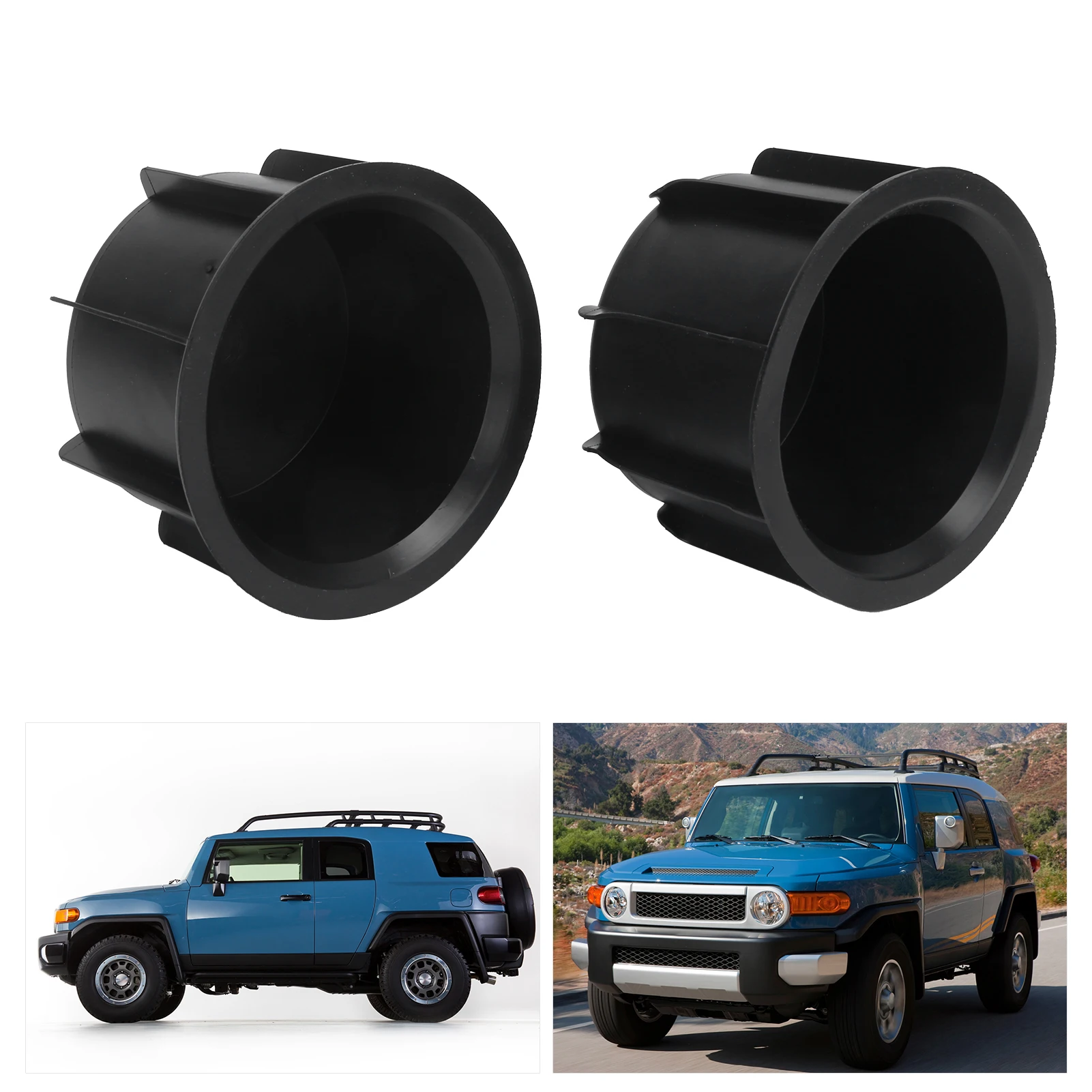 Paar Middenconsole Bekerhouder 55616-35010 Rubber Zwart Vervanging Voor Fj Cruiser 2007-2014