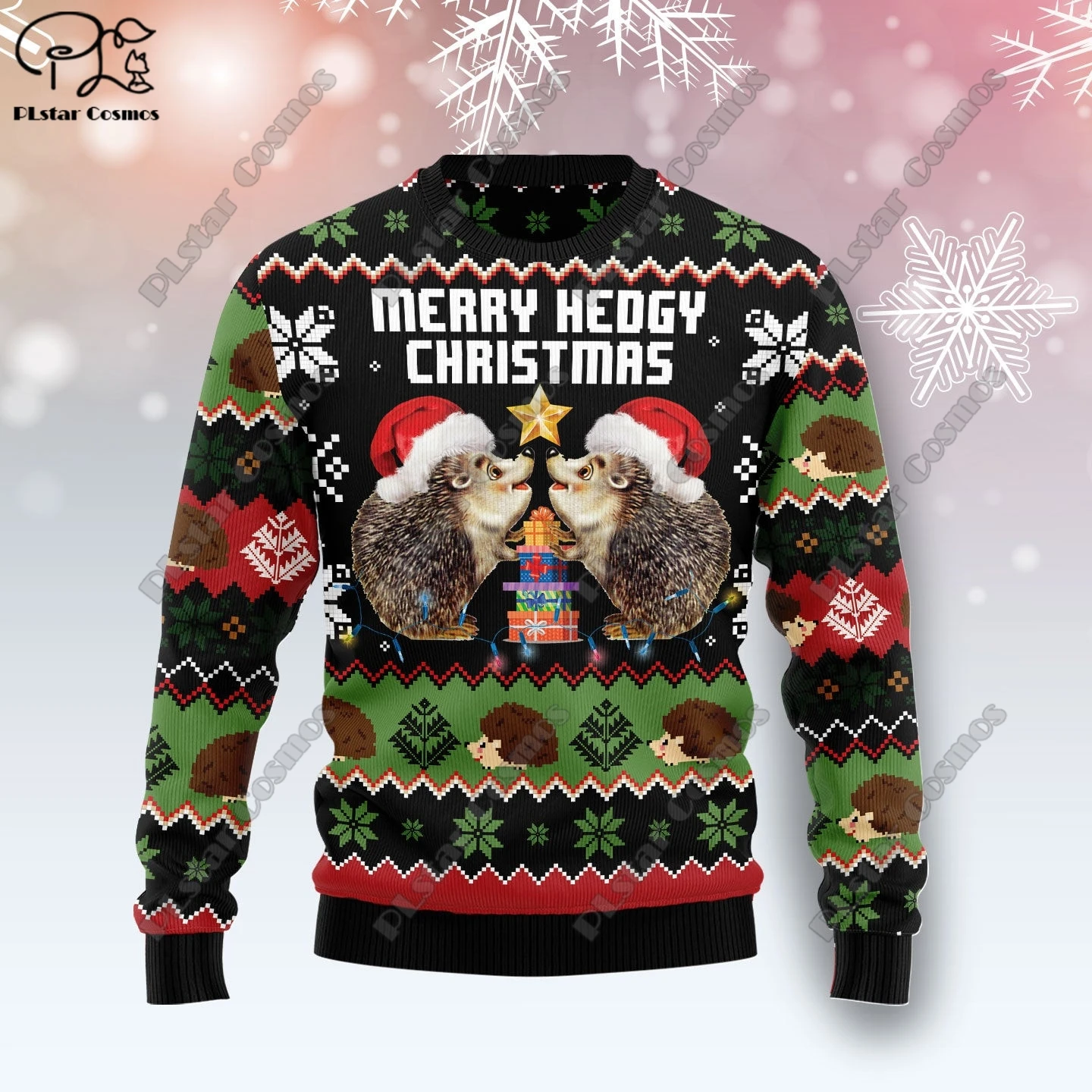 New 3D Printed Animal Custom Series Cute Christmas Pattern Ugly Sweater Street Casual Winter Sweatshirt S-53