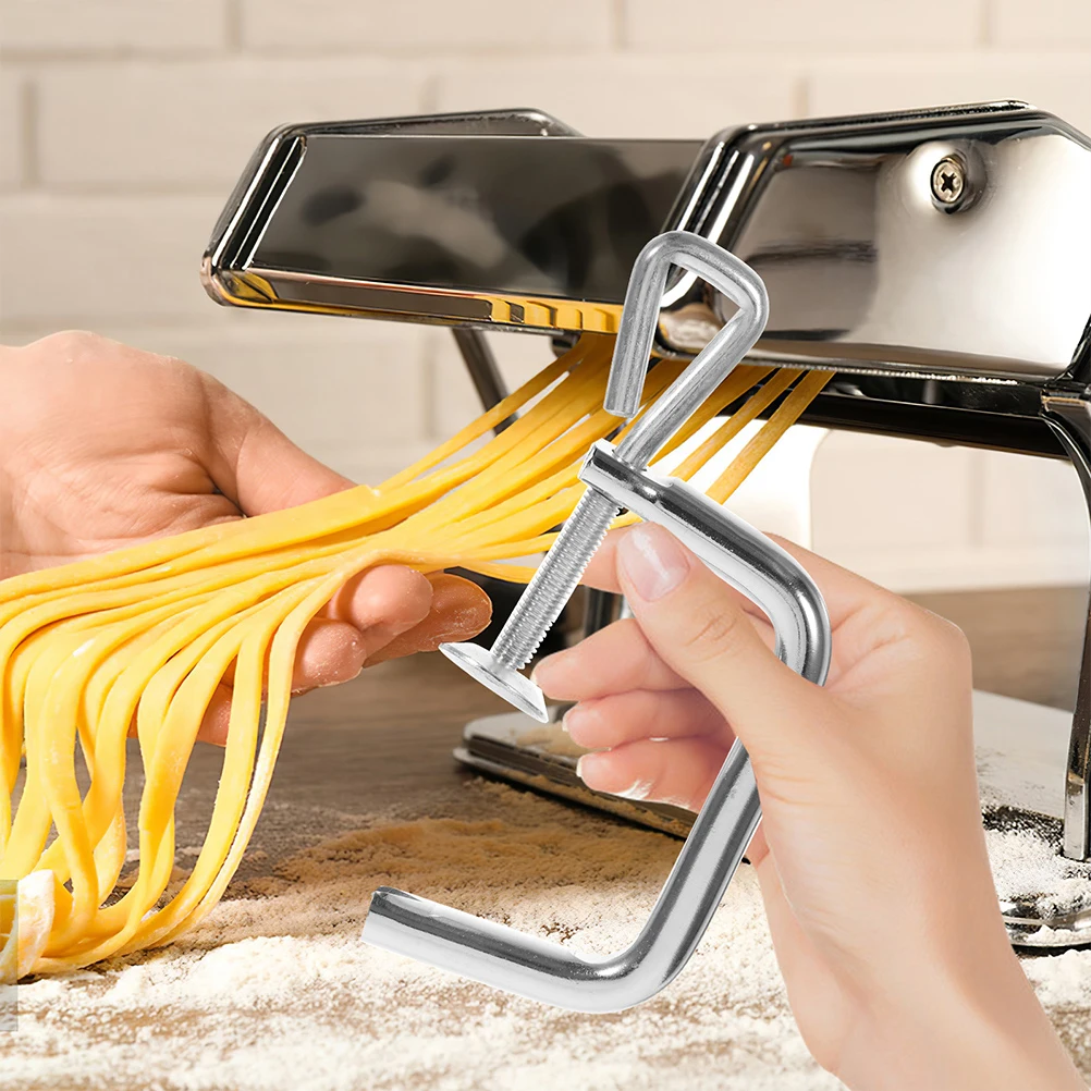 

2Pcs Noodle Maker Clip Replacement Sturdy Pasta Making Machine Accessory Fixing Clamp for Manual Noodle Machine Use