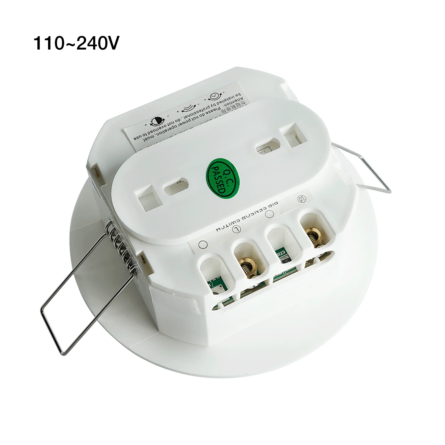 Ceiling mounted 12V 24V 110V 220V Pir Motion Sensor Light Switch time delay adjustable ambient light adjustable