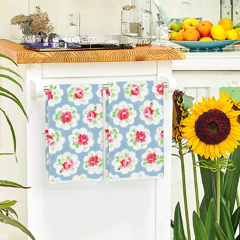 2 Stück, Küchentücher mit blau – Home Cooking Is The Best Bewertung und Preis