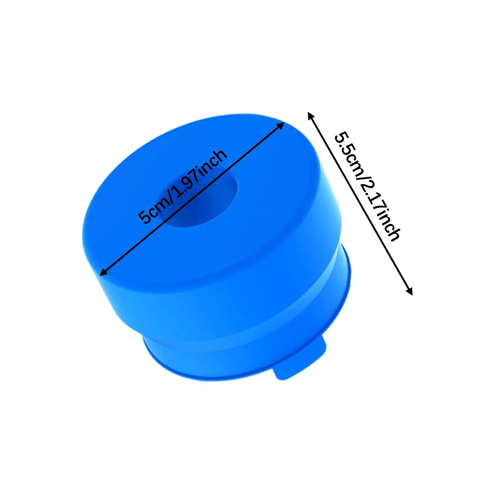 Крышка кувшина для воды, силиконовая многоразовая универсальная крышка без капель, противоскользящая, выпуклая, уплотнительная крышка, сменная крышка для бутылки 55 мм