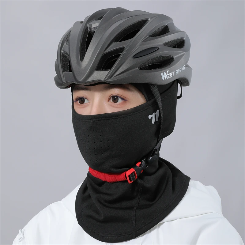 WEST BIKING Copricapo da ciclismo invernale antivento Passamontagna termico ad alta elasticità Sport all'aria aperta Scaldacollo Fodera per casco Berretto da ciclismo