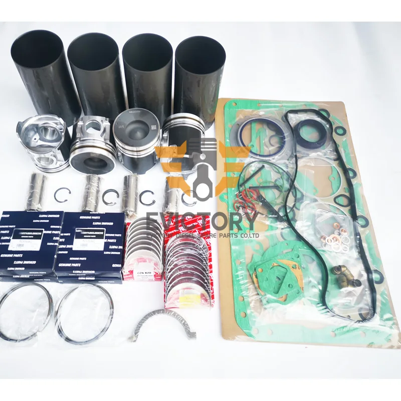 

For Mitsubishi 4D34 4D34T overhaul kit piston ring liner gasket bearing