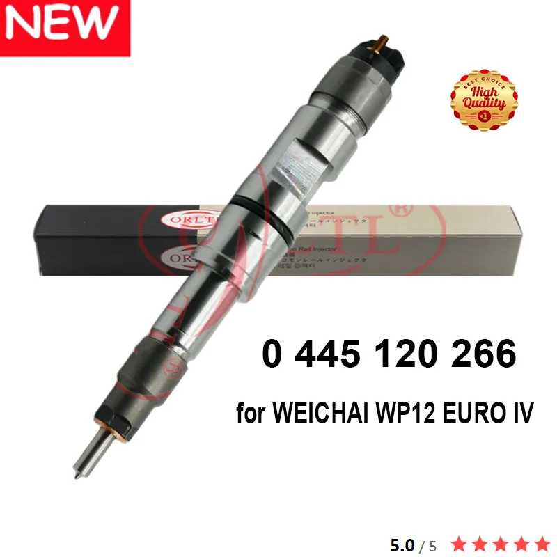 ORLTL 0 445 120 266 NEW Common Rail Diesel Injector 0445120266 612640090001 612630090012 for WEICHAI WP12 EURO IV