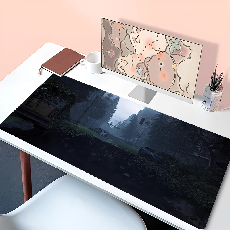 Mouse Pad Accessories Keyboard Pad Office Desk Mat Anime Mousepad Natural Rubber Anti Slip Gaming The Last Of Us 2 Extended Pad
