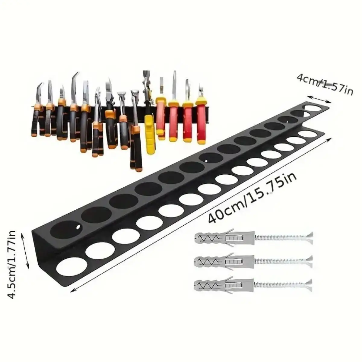 Suporte de chave de fenda organização doméstica organizador de armazenamento de chave de fenda rack organizador de oficina acessórios de garagem alicate suporte de armazenamento