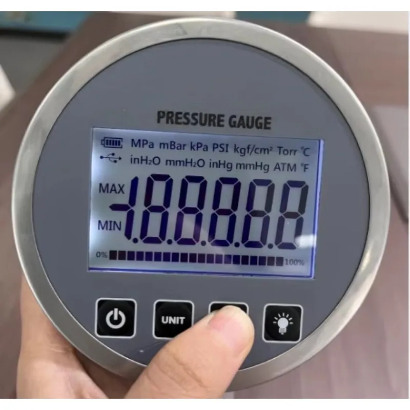

Water Digital Pressure Gauge (0-10000psi): Equipped with LCD Display