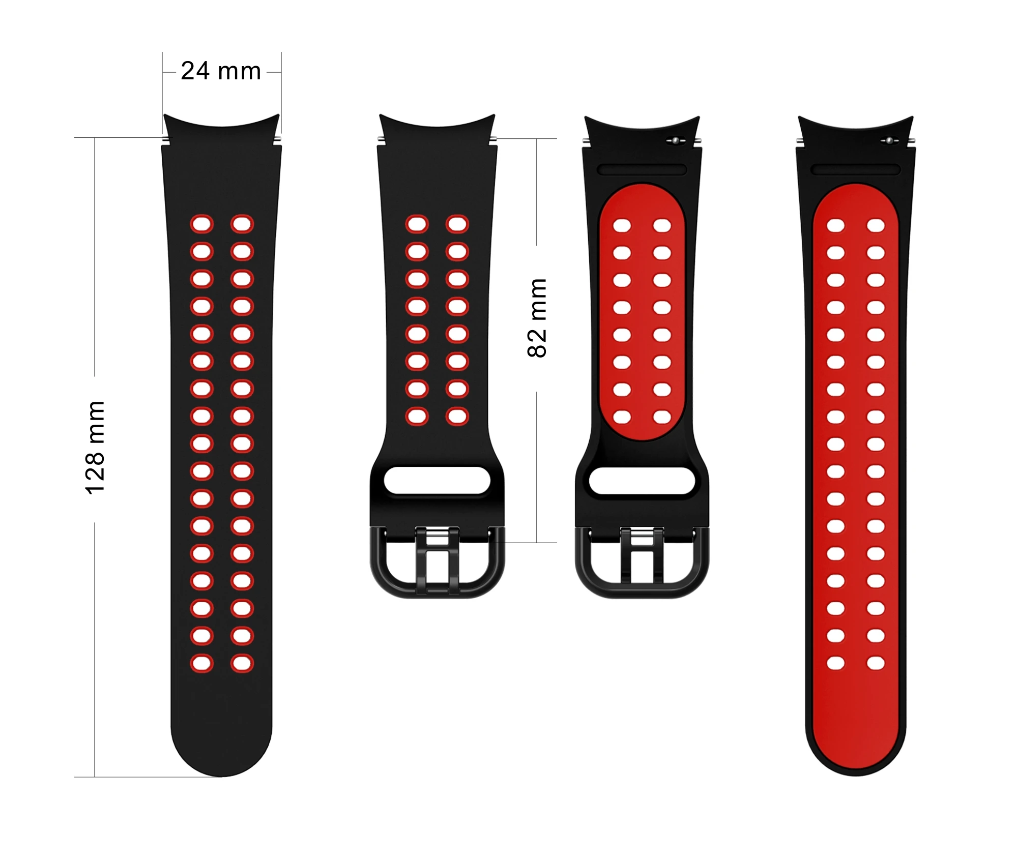 Silicone strap For Samsung Galaxy watch 7 6 5 4 40mm 44mm 45mm Breathable Watch Wristband For Watch 6 4 Classic 47mm 43mm 46mm