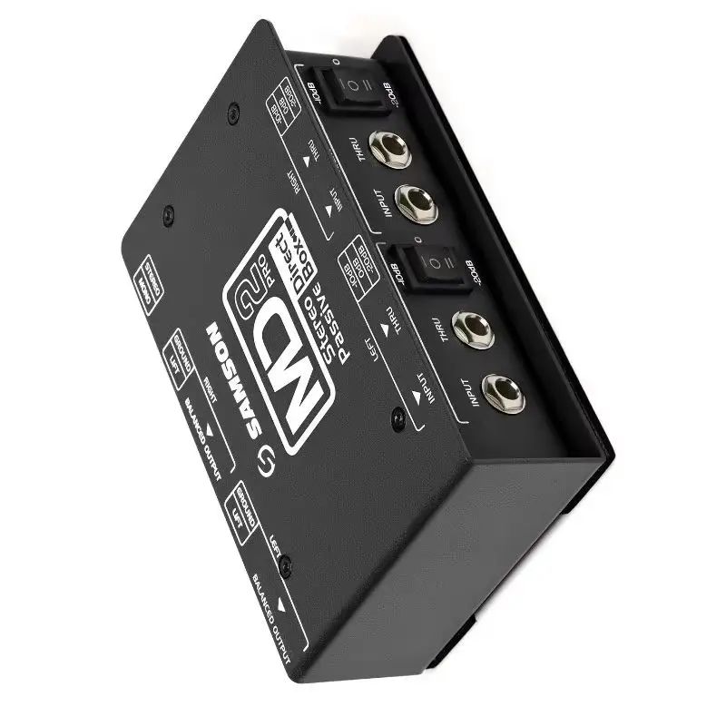 Samson MD2 Pro S.Max Series ستيريو سلبي ثنائي القناة صندوق مباشر تأثير الجيتار أداء المسرح DI Box #2