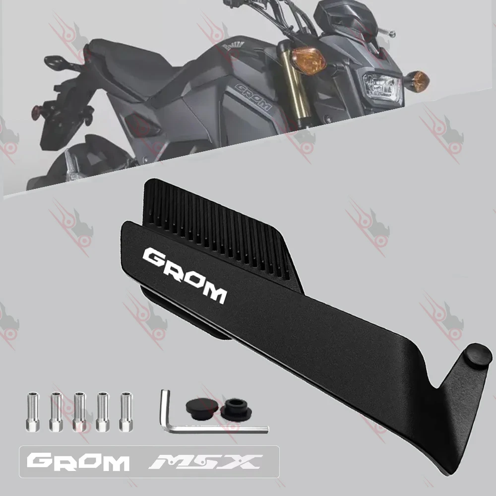 Faixa certificada grande angular motocicleta asa de vento fixa espelho retrovisor para honda grom tanque almofada grom msx 125 msx125 grom 125