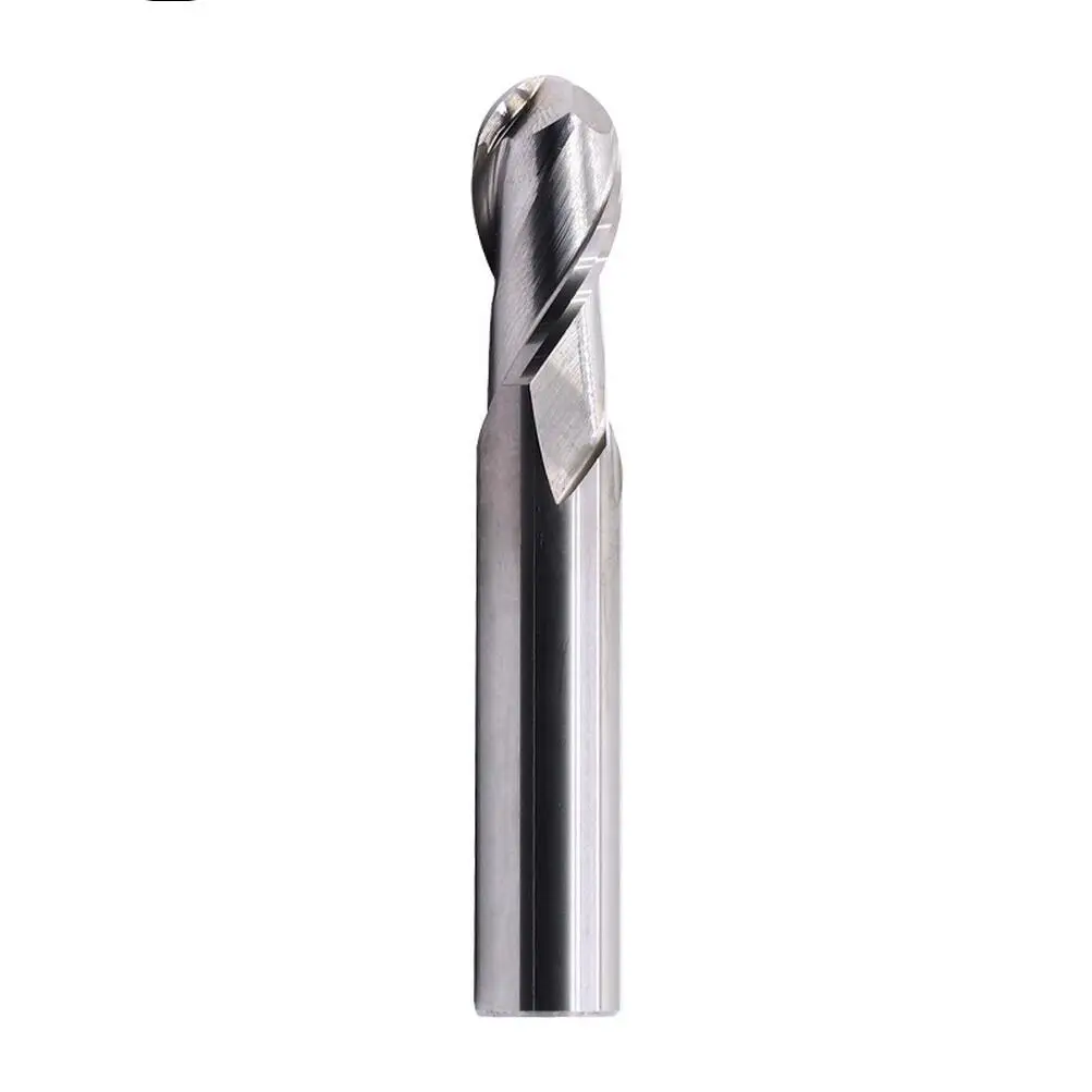 

1PCS 2 Flute Cutting HRC55 2mm3mm 4mm Aluminium Copper Machining CNC Tungsten Steel Sprial Bit Milling Cutter Ball Nose End Mill