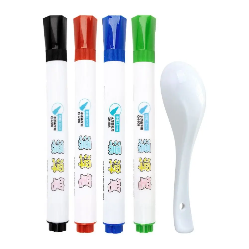 

Erasable Water Floating Painting Brush Colorful Whiteboard Pen Water Painting Pen Environment Protection Interesting