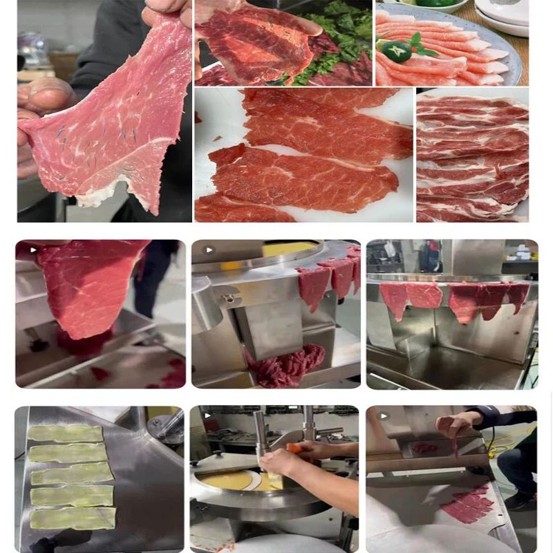 Global Best Seller Commercial Meat for Fresh Meat Vege Slicer Stainless Steel Meat Slicer