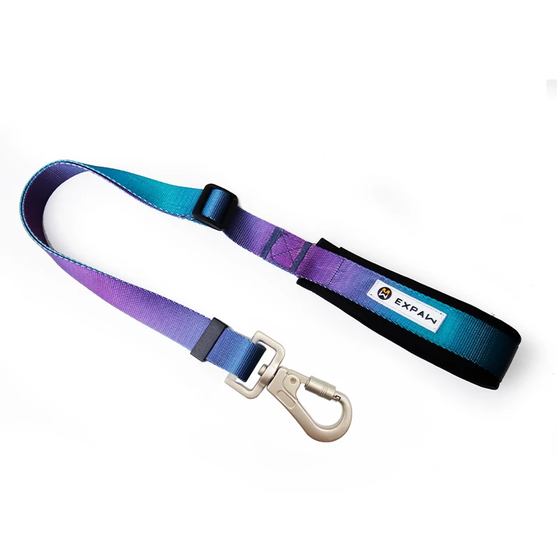 

Nylon Short Dog Leash Big Dog Leash Traffic Lead Adjustable Neoprene Handle Walking Training for Medium Large Dogs Labrador