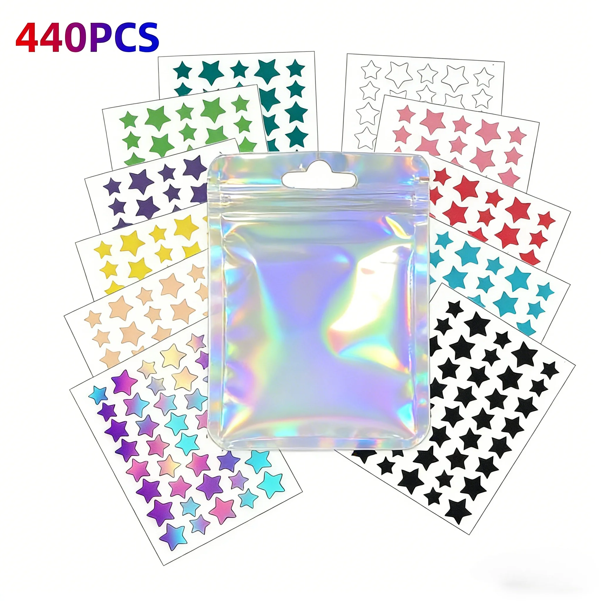 440PCS Hydrocolloid Star Acne Patches 11 Colors Absorb Pus Invisible Waterproof Facial Blemish Cover Stickers